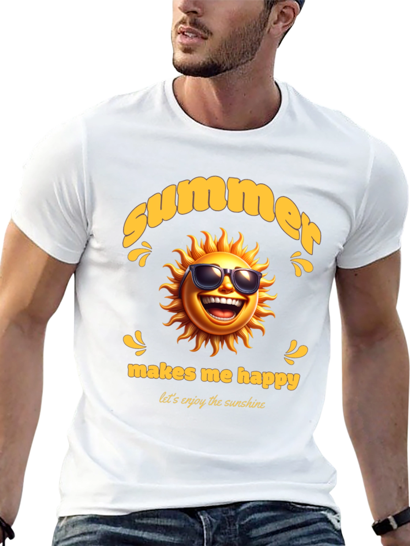 Summer Sun T-Shirt - Makes Me Happy