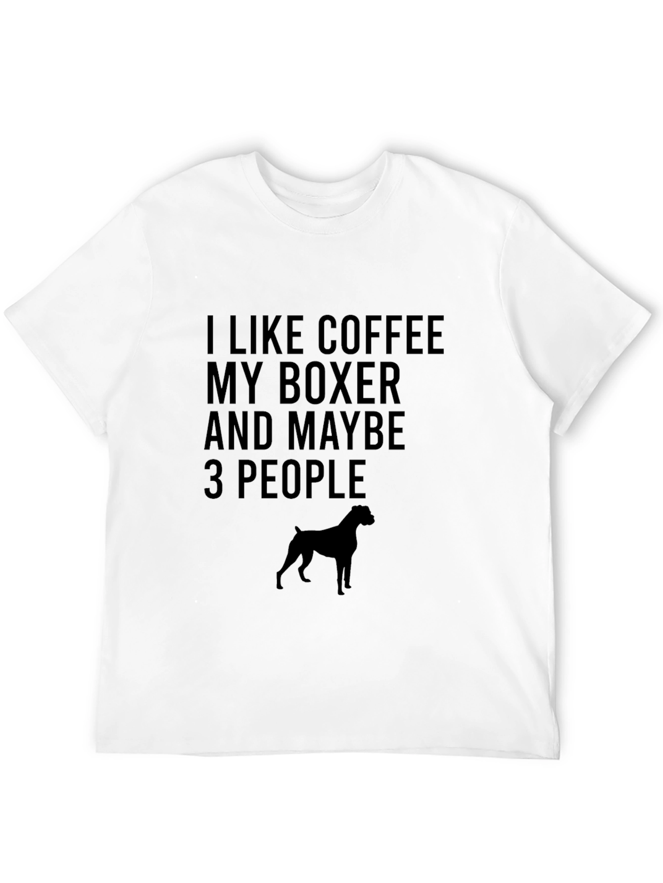 Coffee Boxer and People T-Shirt