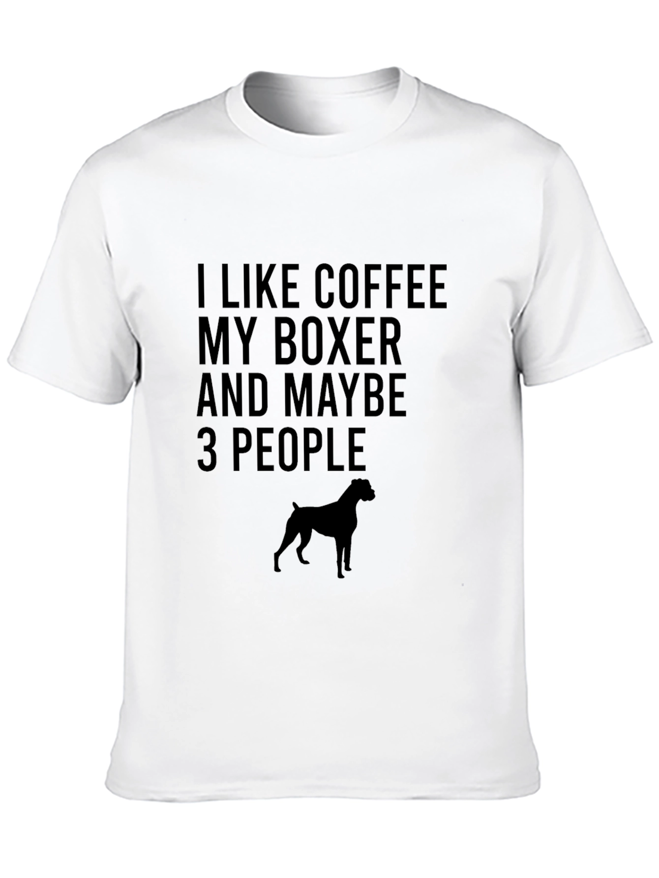 Coffee Boxer and People T-Shirt