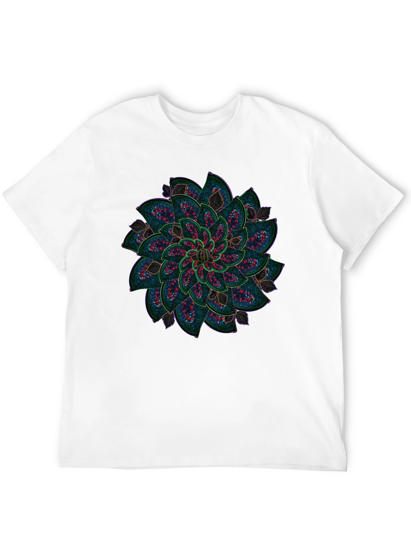 Botanical Mandala Graphic Tee - Stylish Comfort
