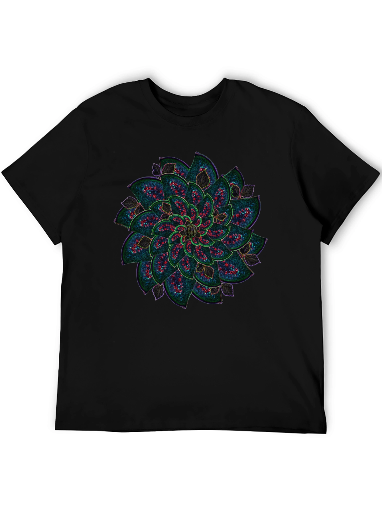 Botanical Mandala Graphic Tee - Stylish Comfort