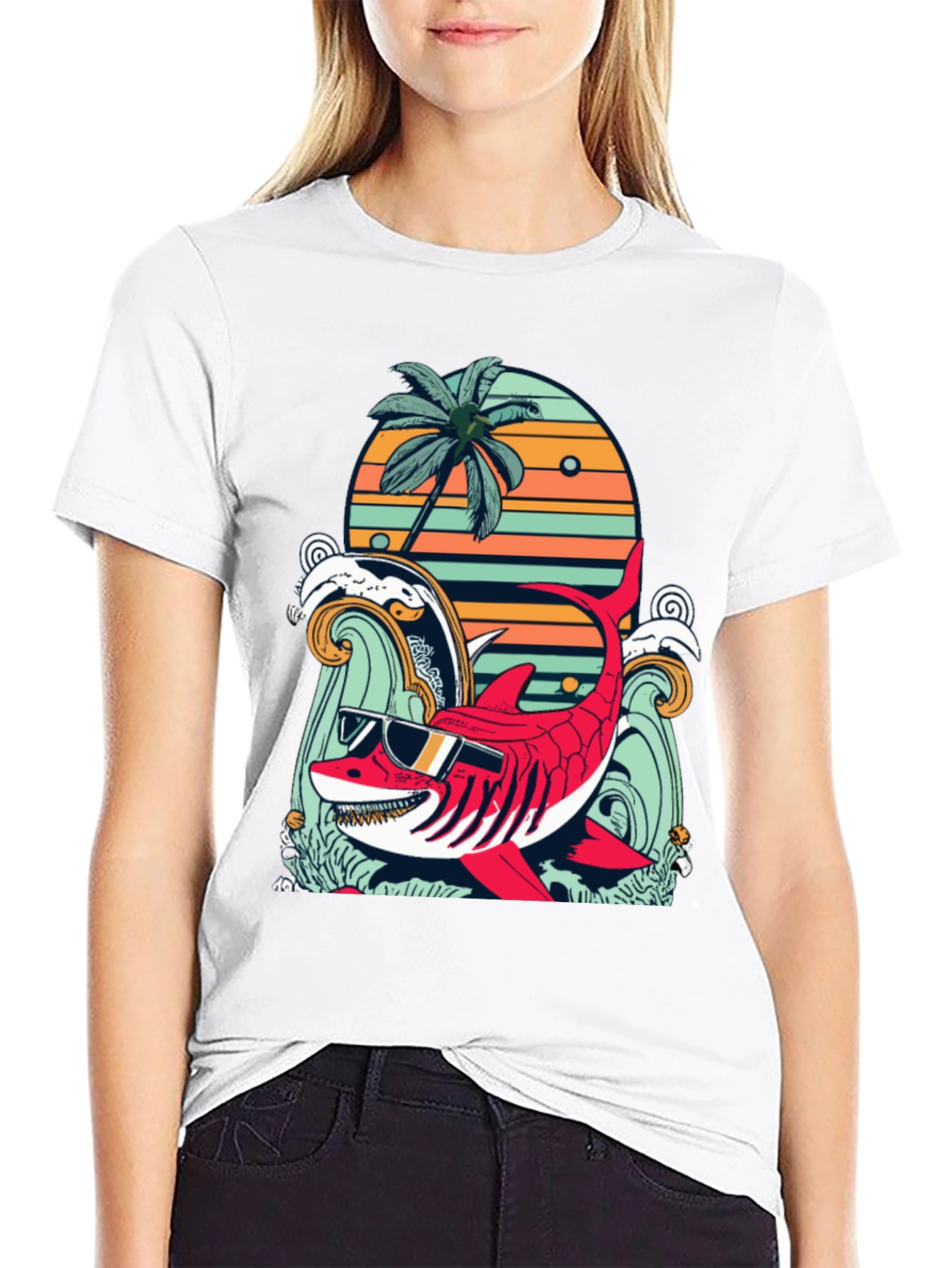 Cool Shark Summer Graphic Tee