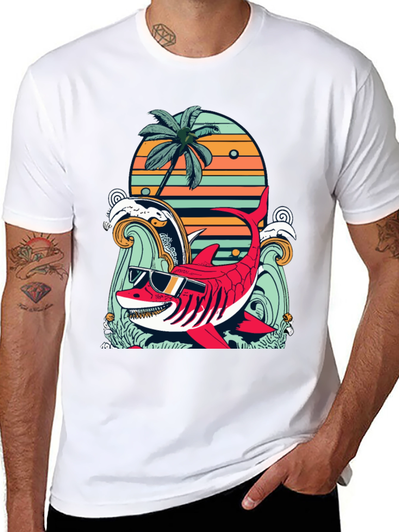 Cool Shark Summer Graphic Tee