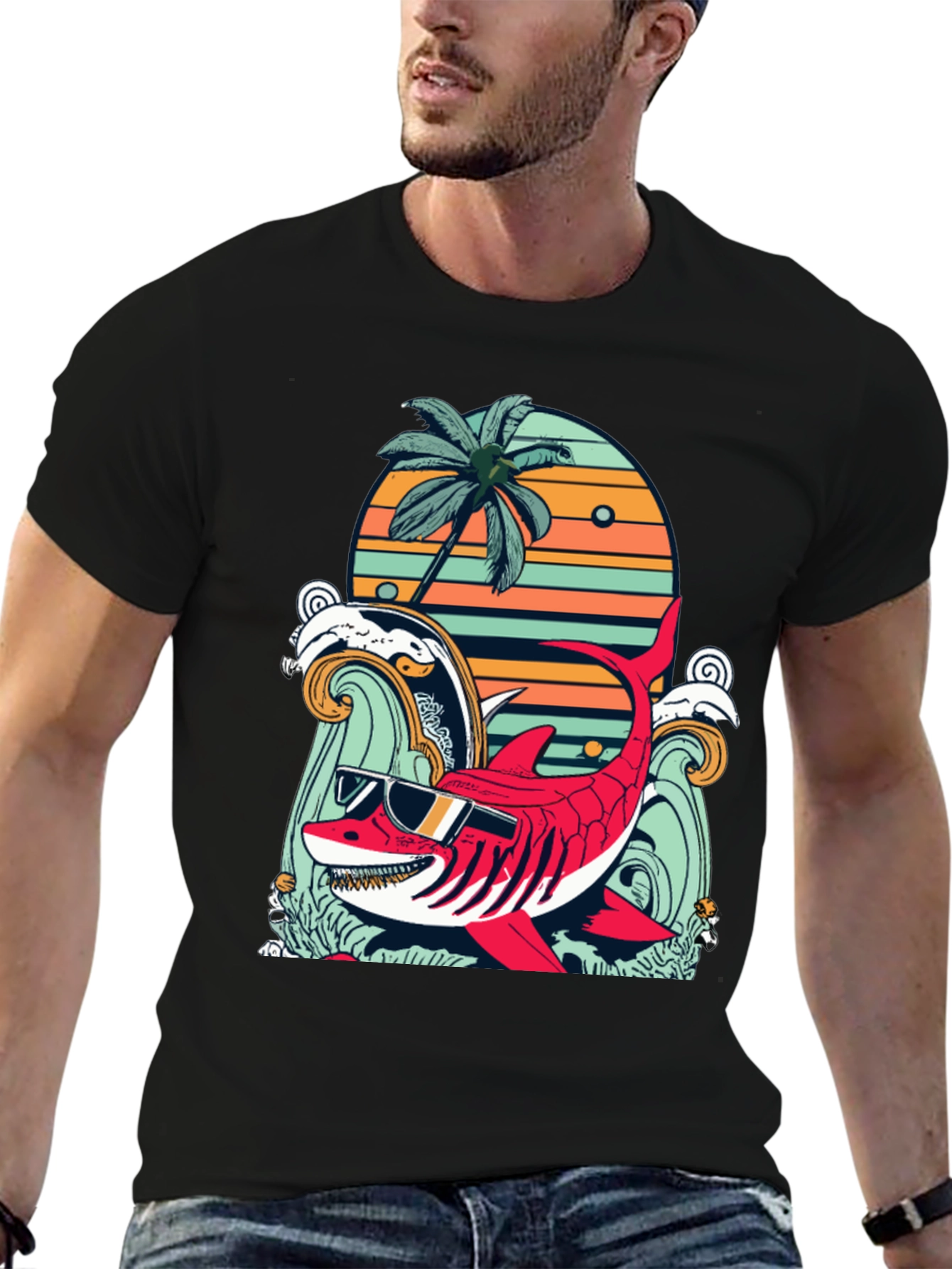 Cool Shark Summer Graphic Tee