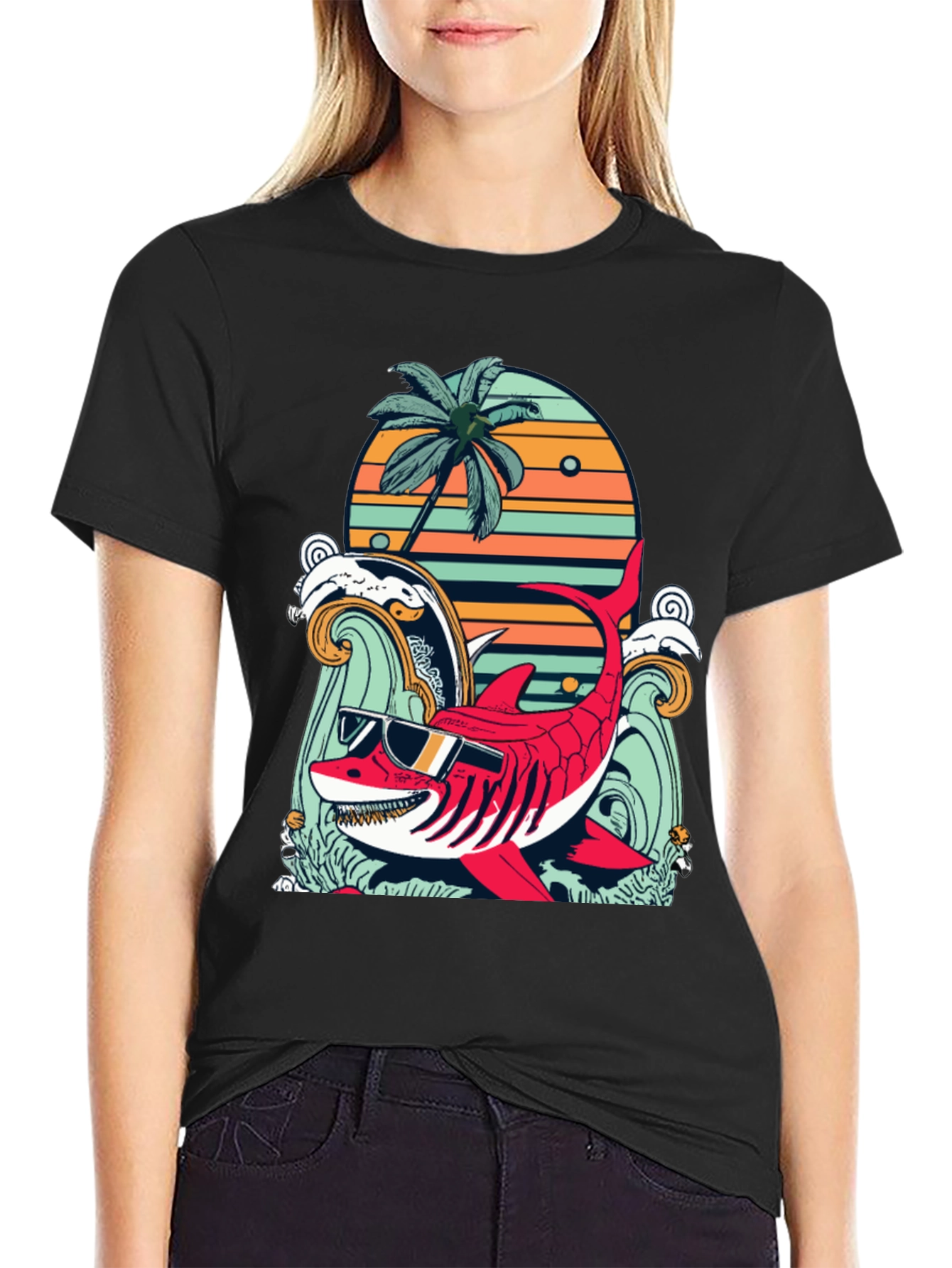 Cool Shark Summer Graphic Tee