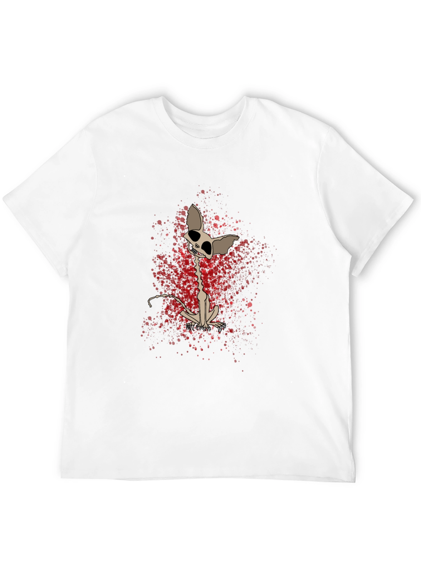 Skeleton Cat T-Shirt - Unique Graphic Print