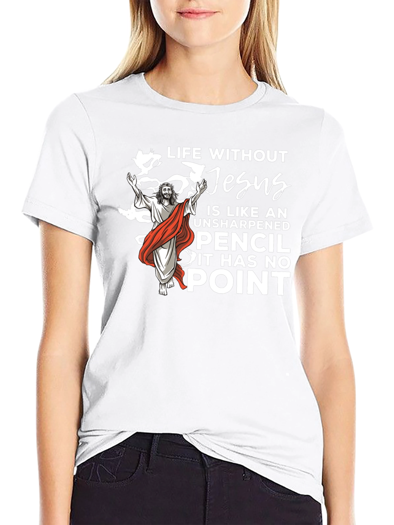 Life Without Jesus Black T-Shirt