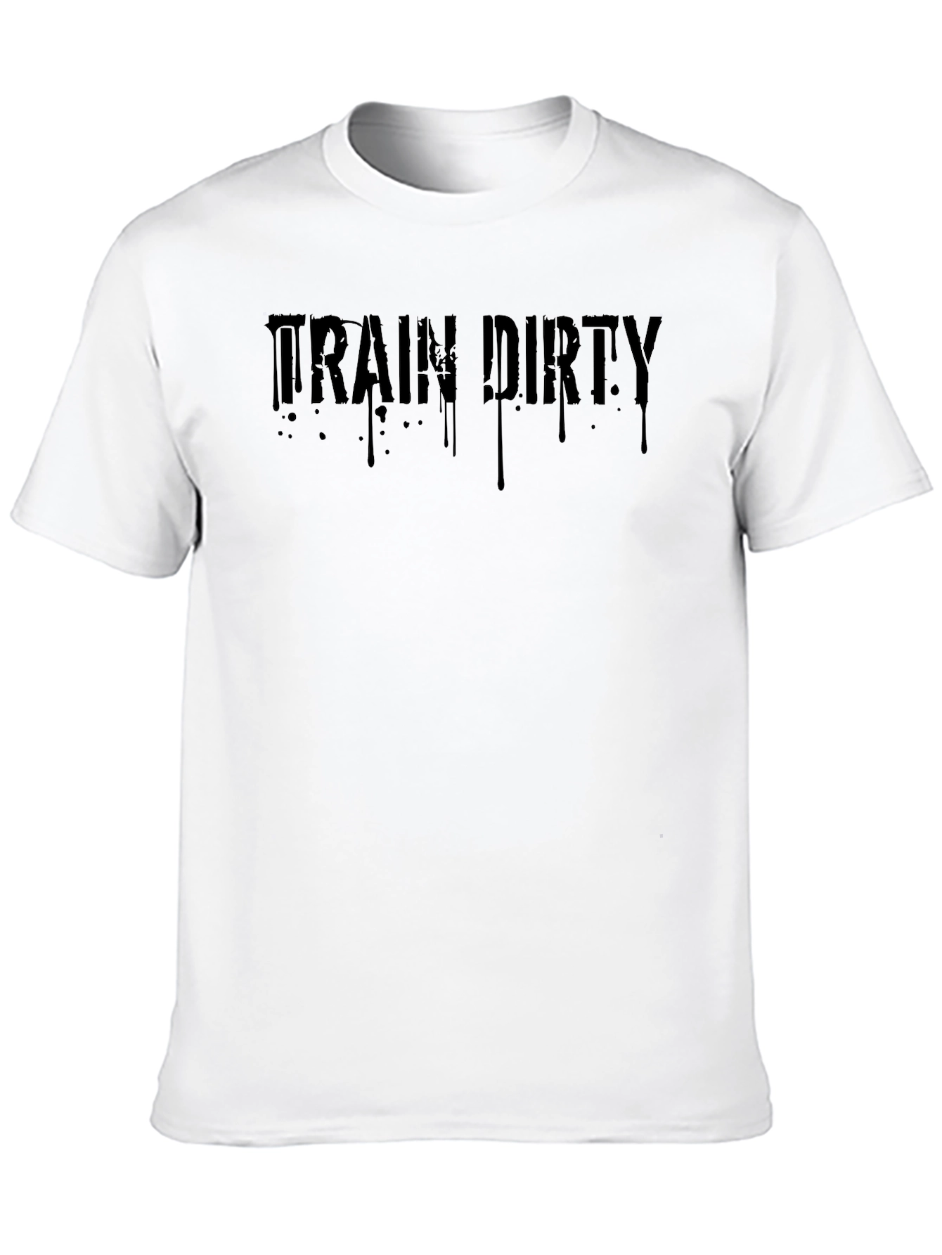 Train Dirty Black Graphic T-Shirt