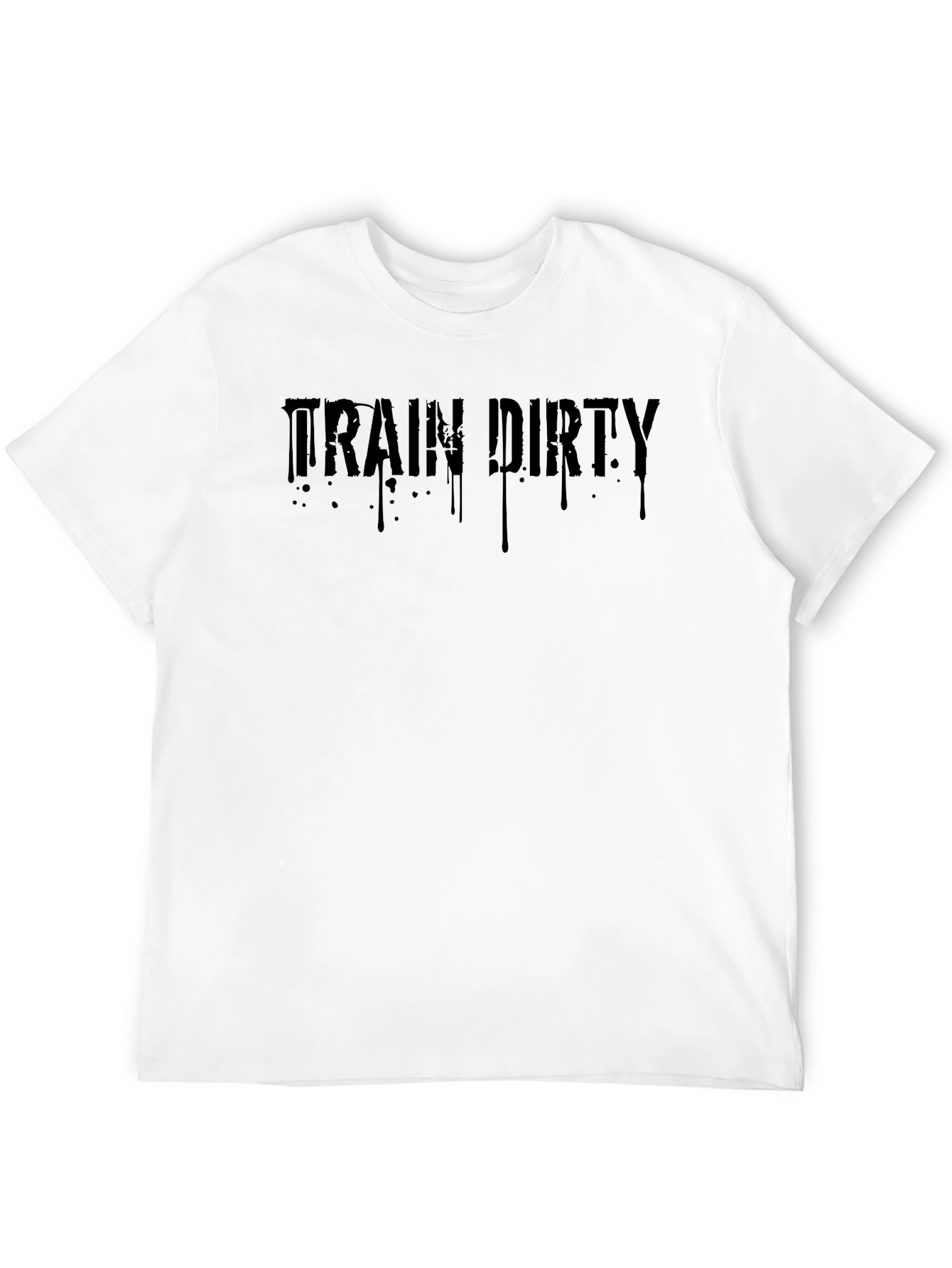Train Dirty Black Graphic T-Shirt