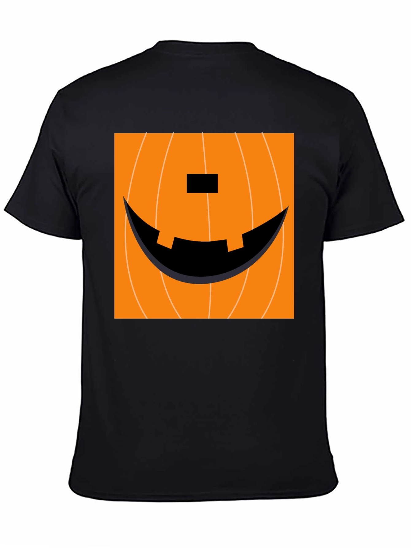 Pumpkin Face Graphic Tee - Halloween Apparel