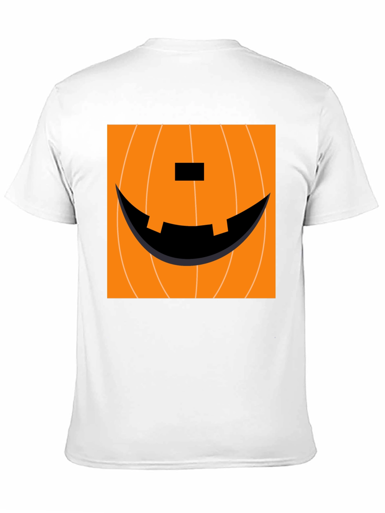 Pumpkin Face Graphic Tee - Halloween Apparel