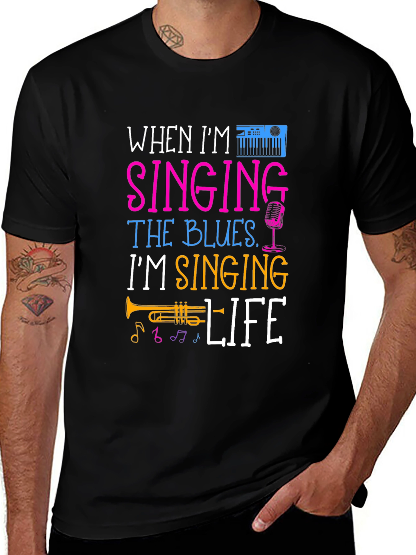 Singing the Blues Music Lover T-Shirt