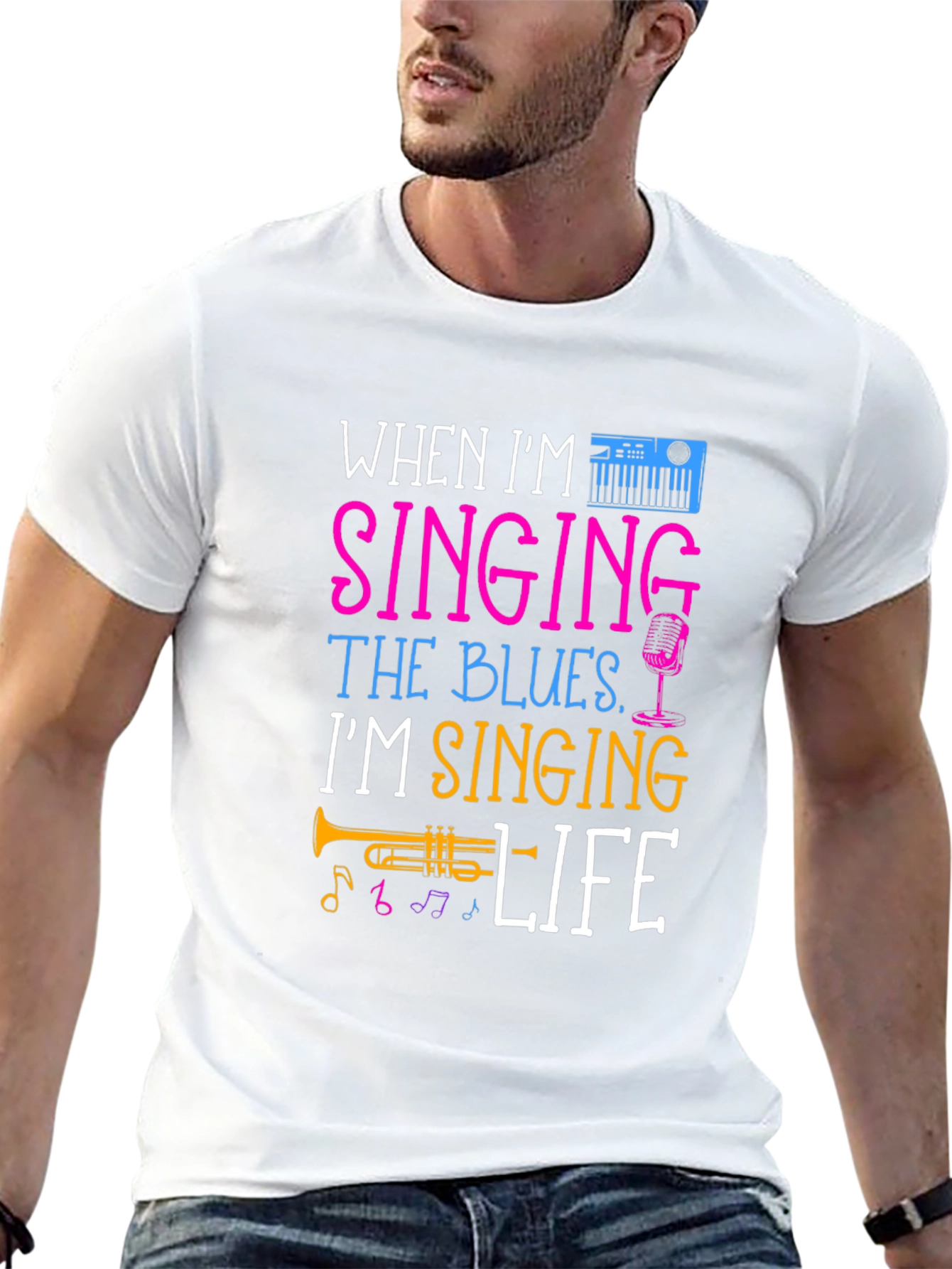 Singing the Blues Music Lover T-Shirt
