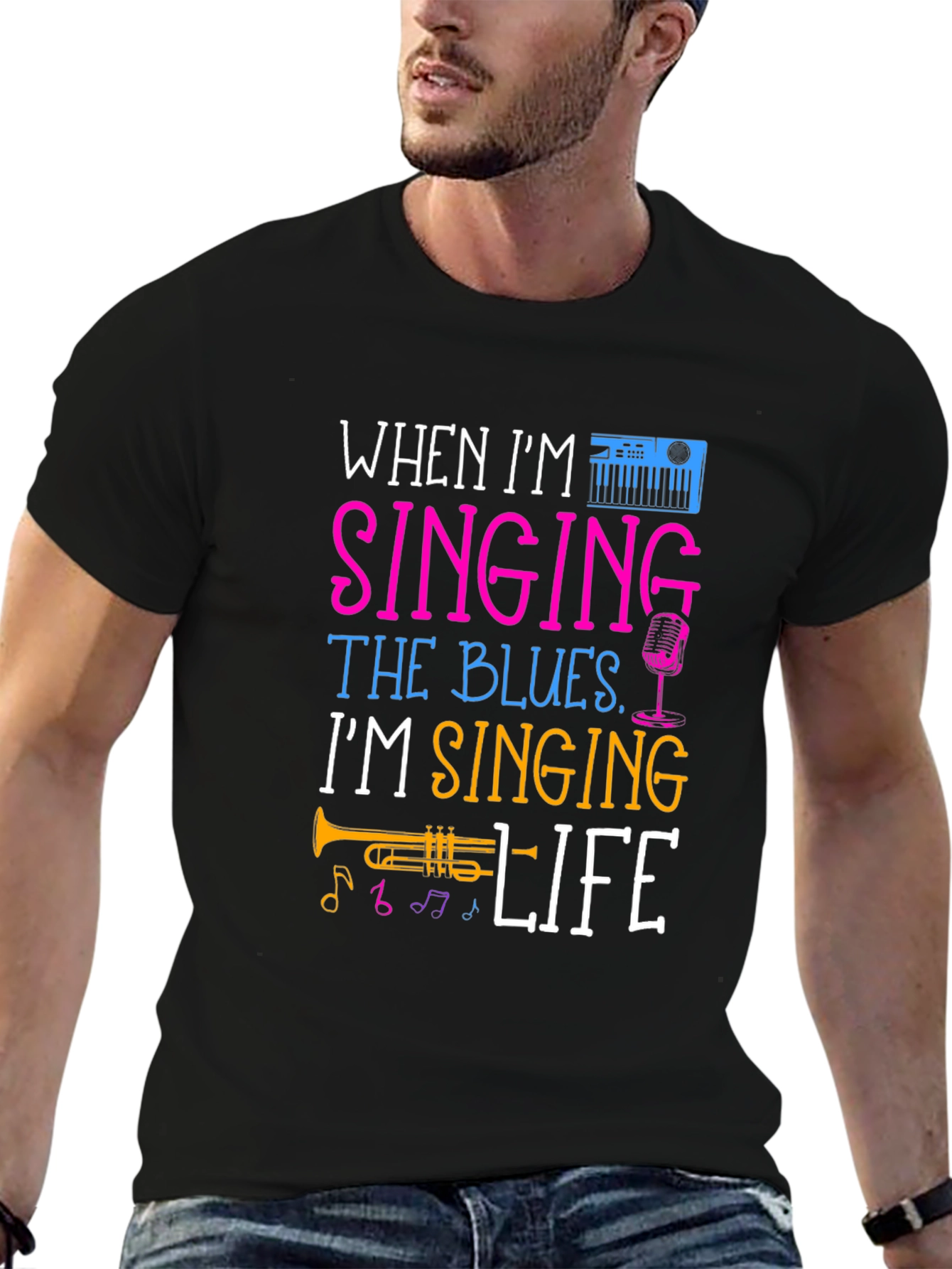 Singing the Blues Music Lover T-Shirt