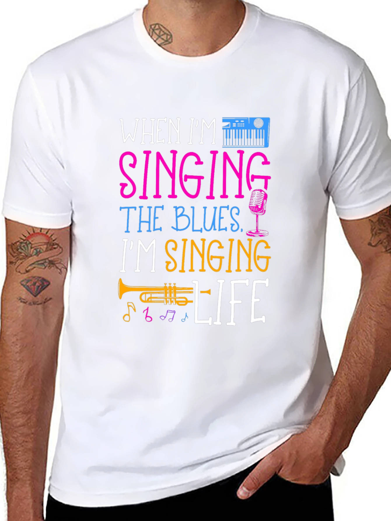Singing the Blues Music Lover T-Shirt