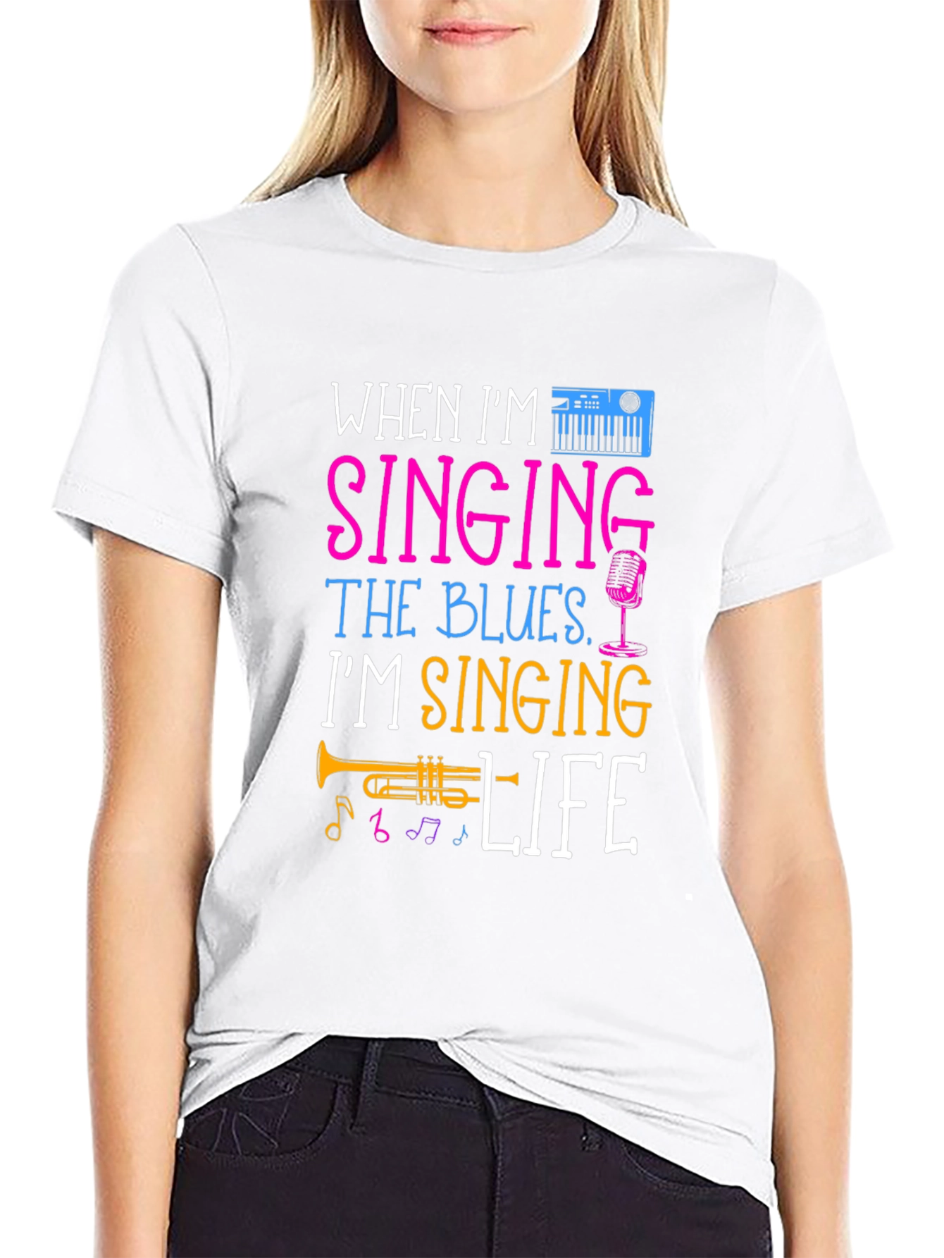 Singing the Blues Music Lover T-Shirt