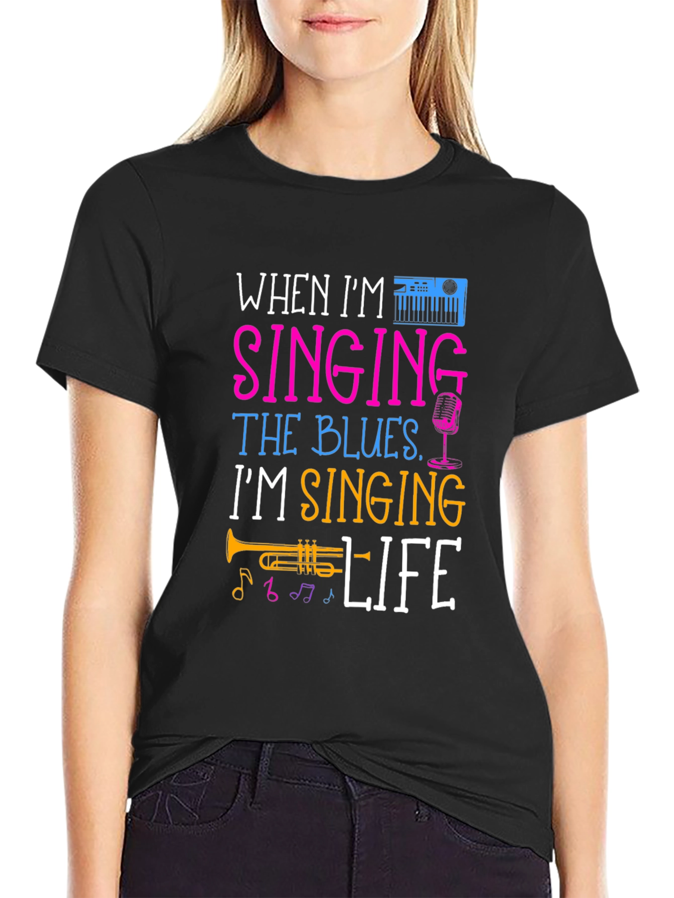 Singing the Blues Music Lover T-Shirt