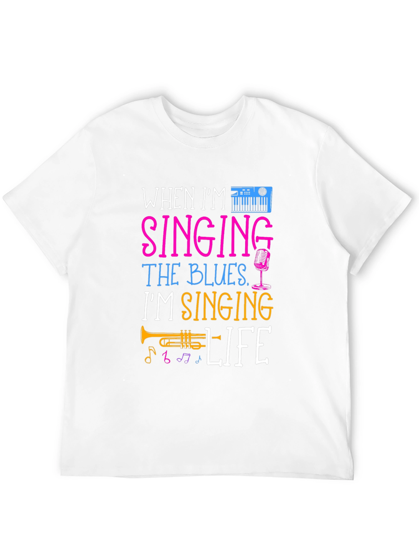 Singing the Blues Music Lover T-Shirt