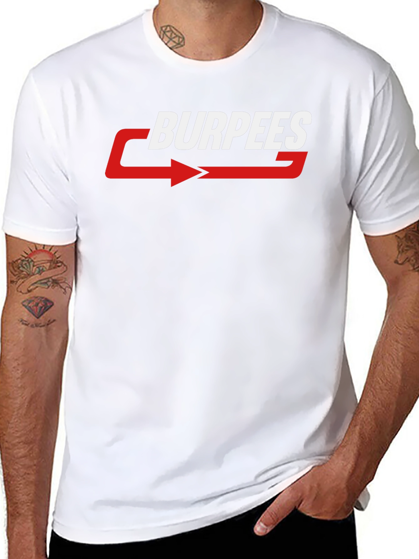 Burpees Graphic T-Shirt - Workout Motivation