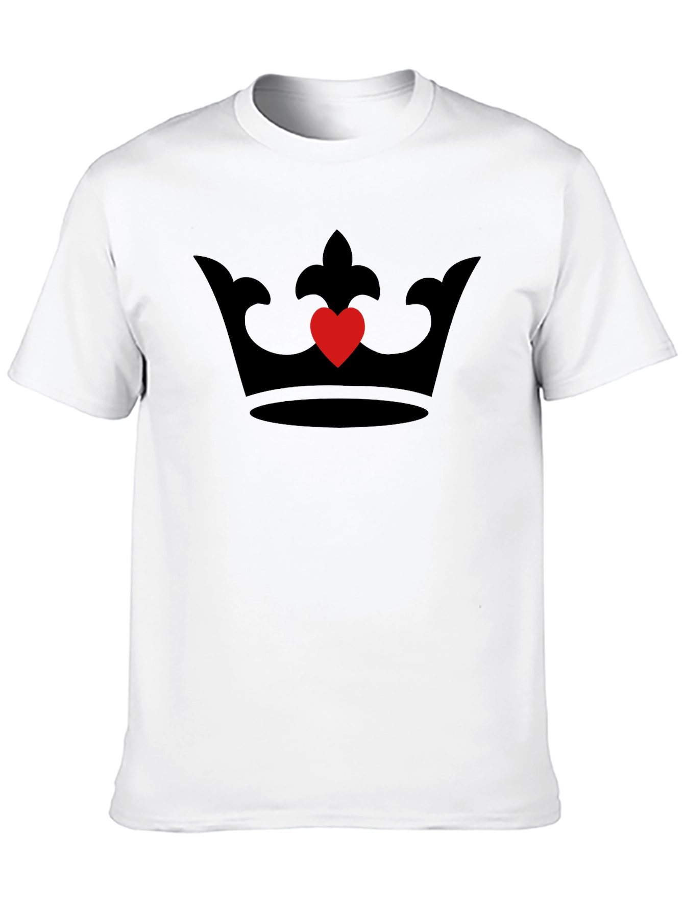 Heart Crown Tee - Black Graphic T-Shirt