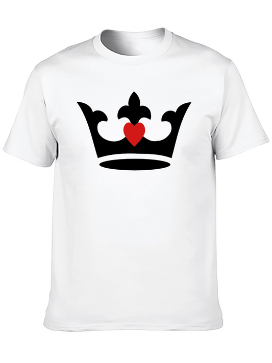 Heart Crown Tee - Black Graphic T-Shirt