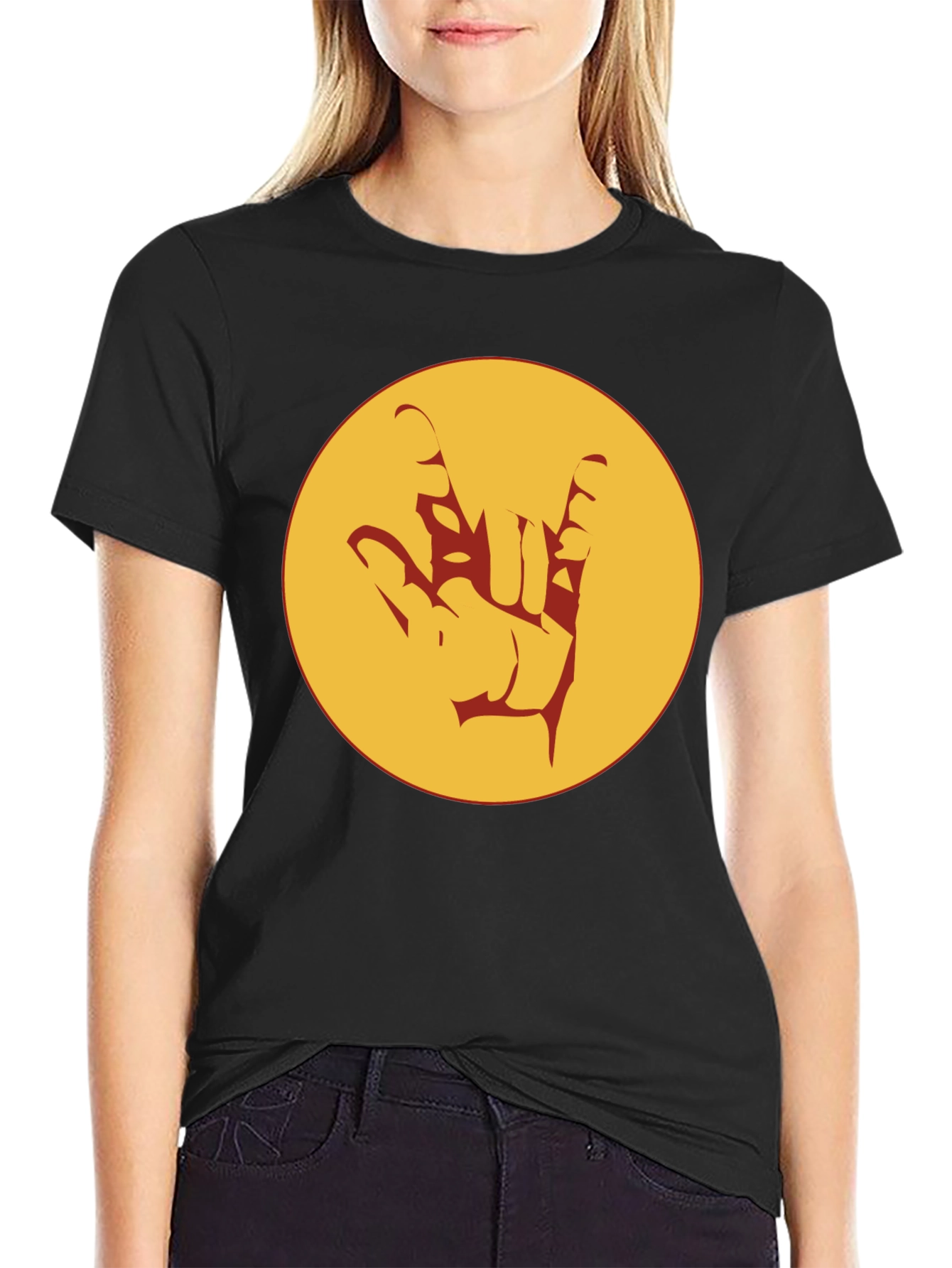 Rock On Graphic Tee - Black