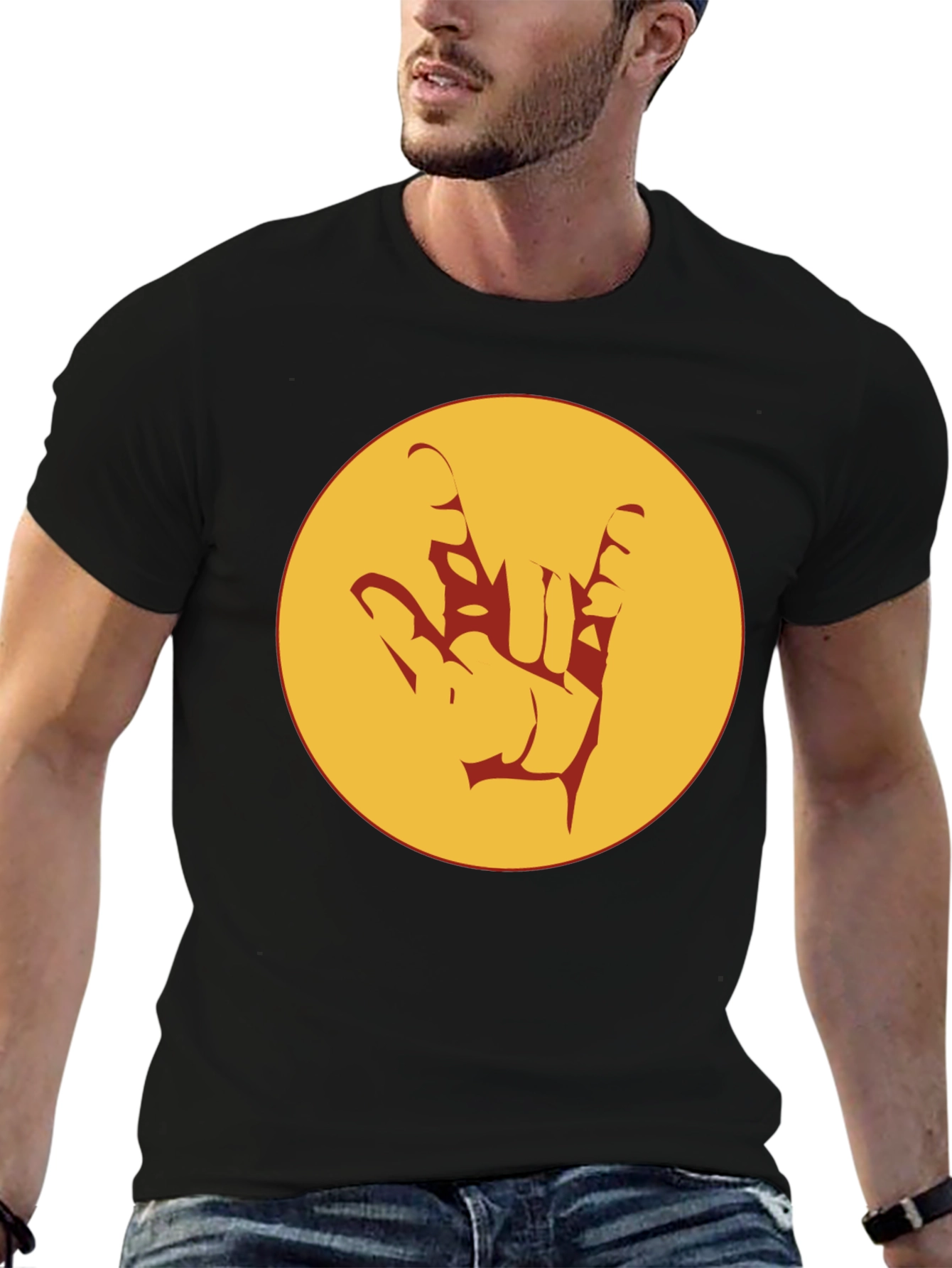 Rock On Graphic Tee - Black