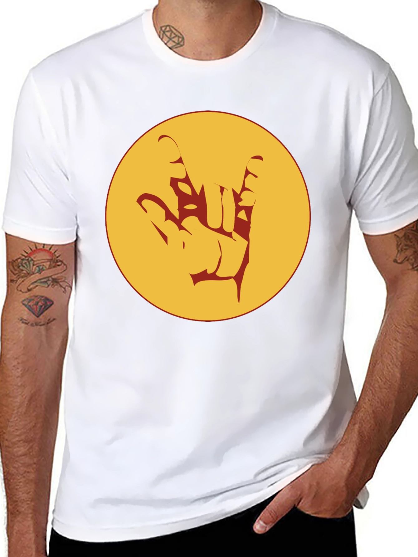 Rock On Graphic Tee - Black