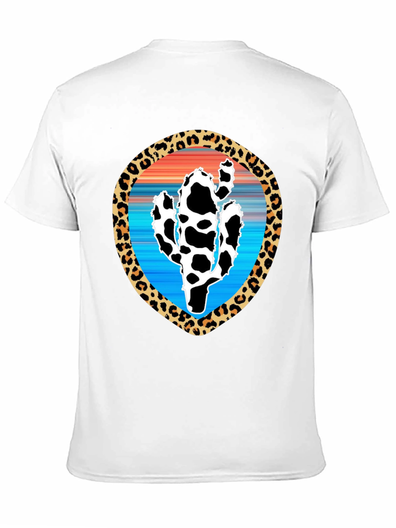 Cactus Leopard Print Graphic Tee