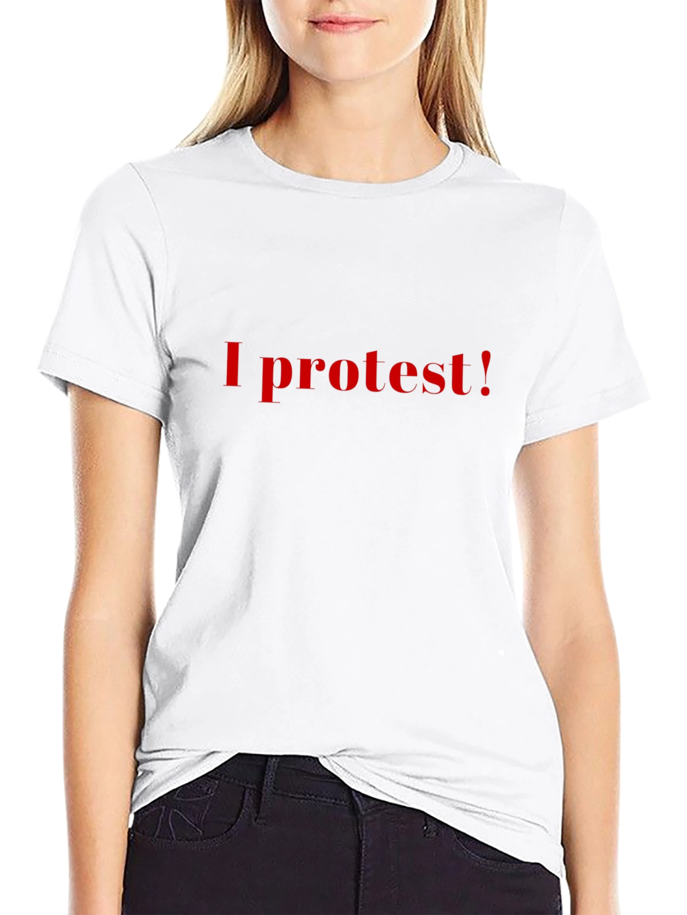 I Protest! Black Graphic Tee