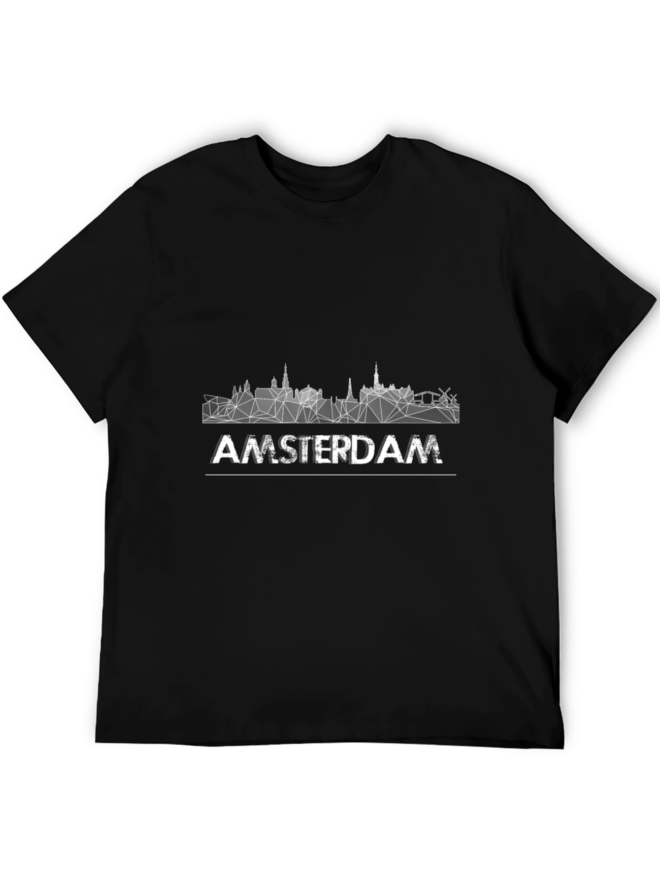 Amsterdam Skyline Geometric Graphic Tee