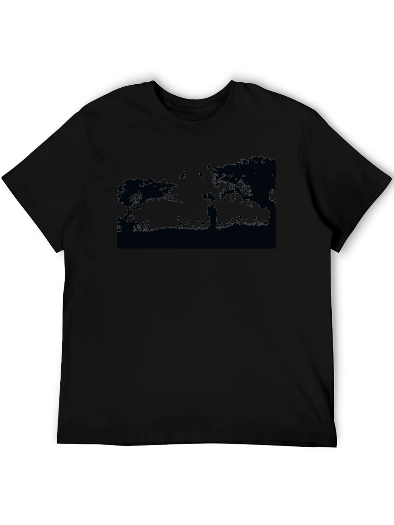 Silhouette Couple Black T-Shirt