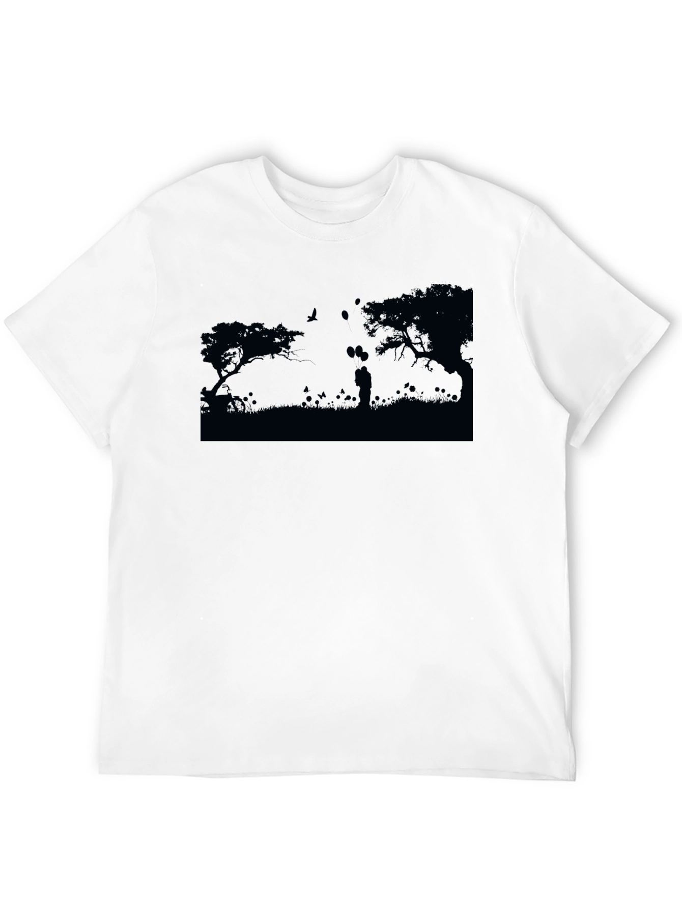 Silhouette Couple Black T-Shirt