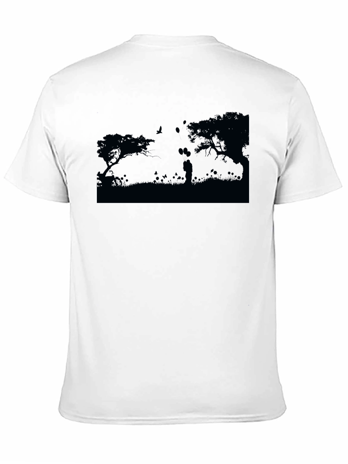 Silhouette Couple Black T-Shirt