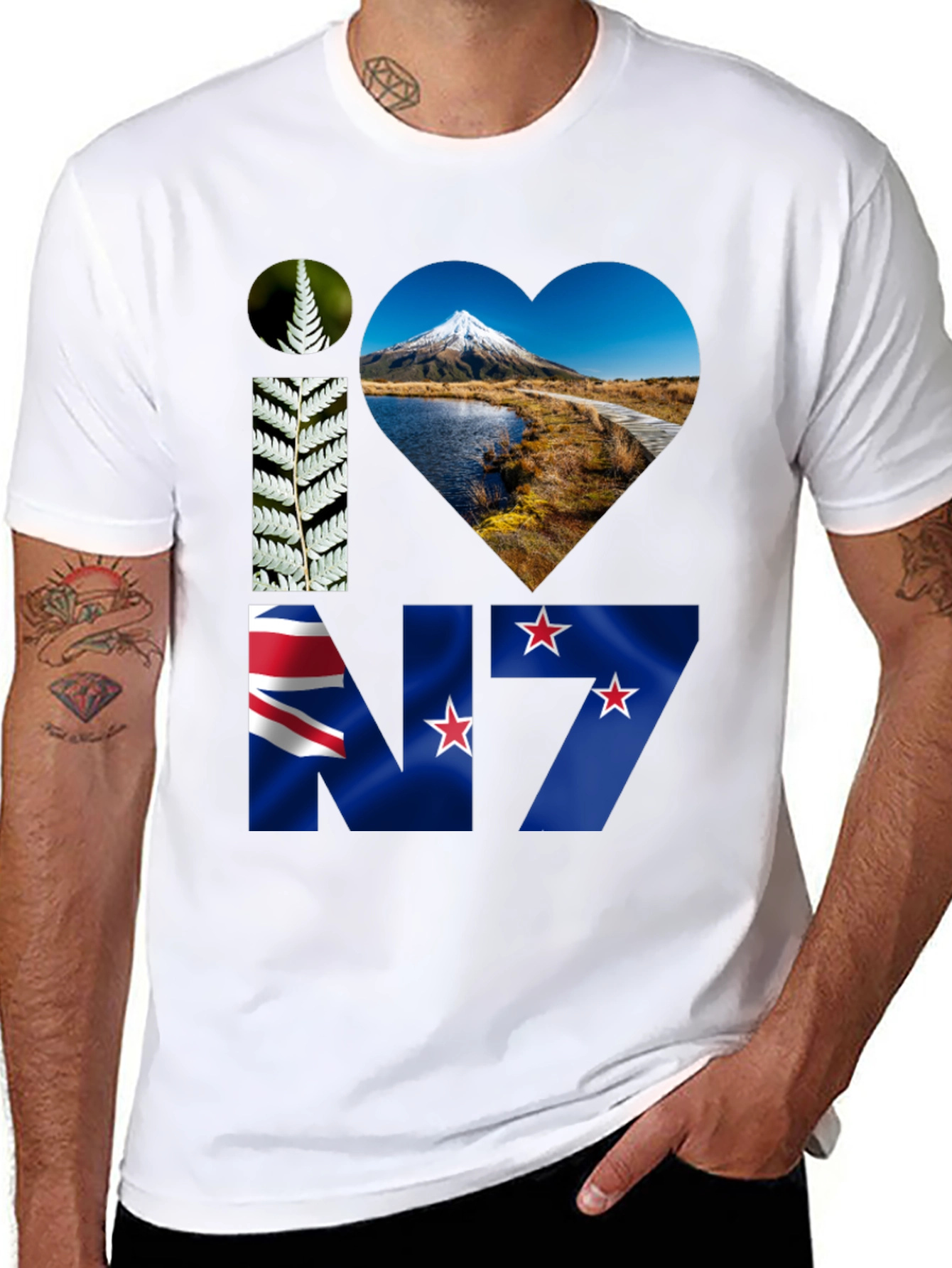 I Love New Zealand Graphic Tee