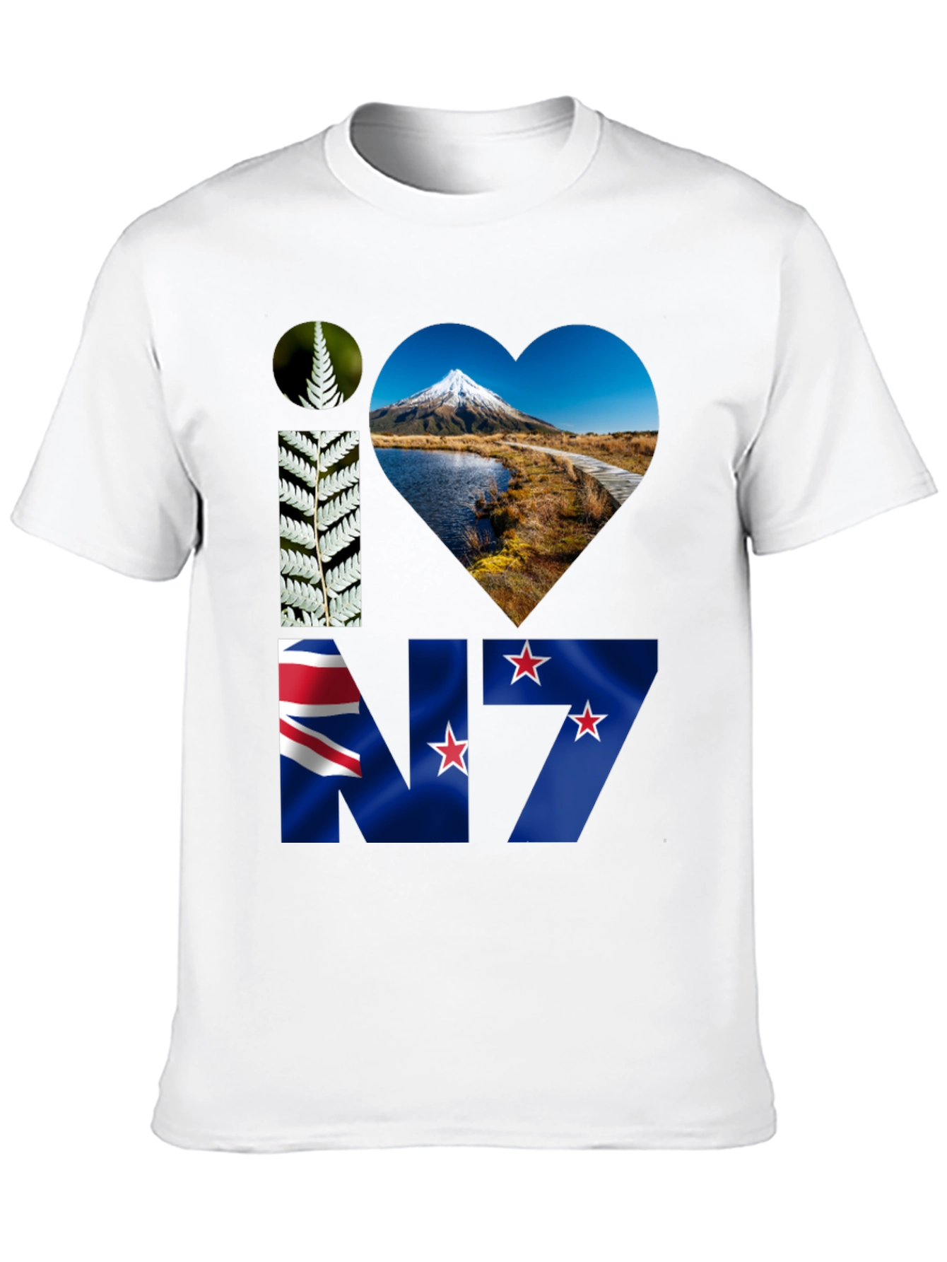 I Love New Zealand Graphic Tee