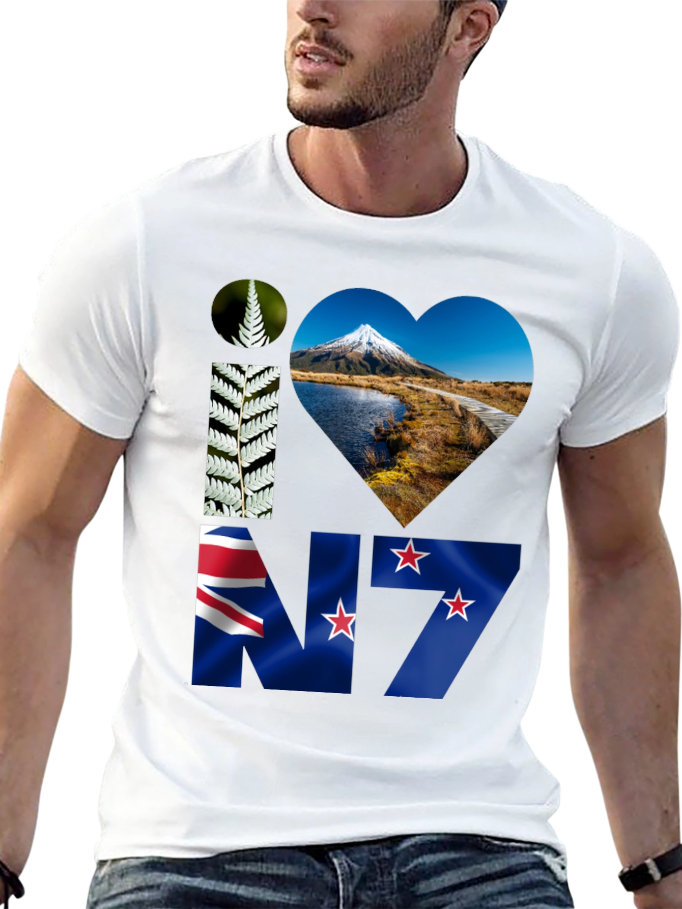 I Love New Zealand Graphic Tee