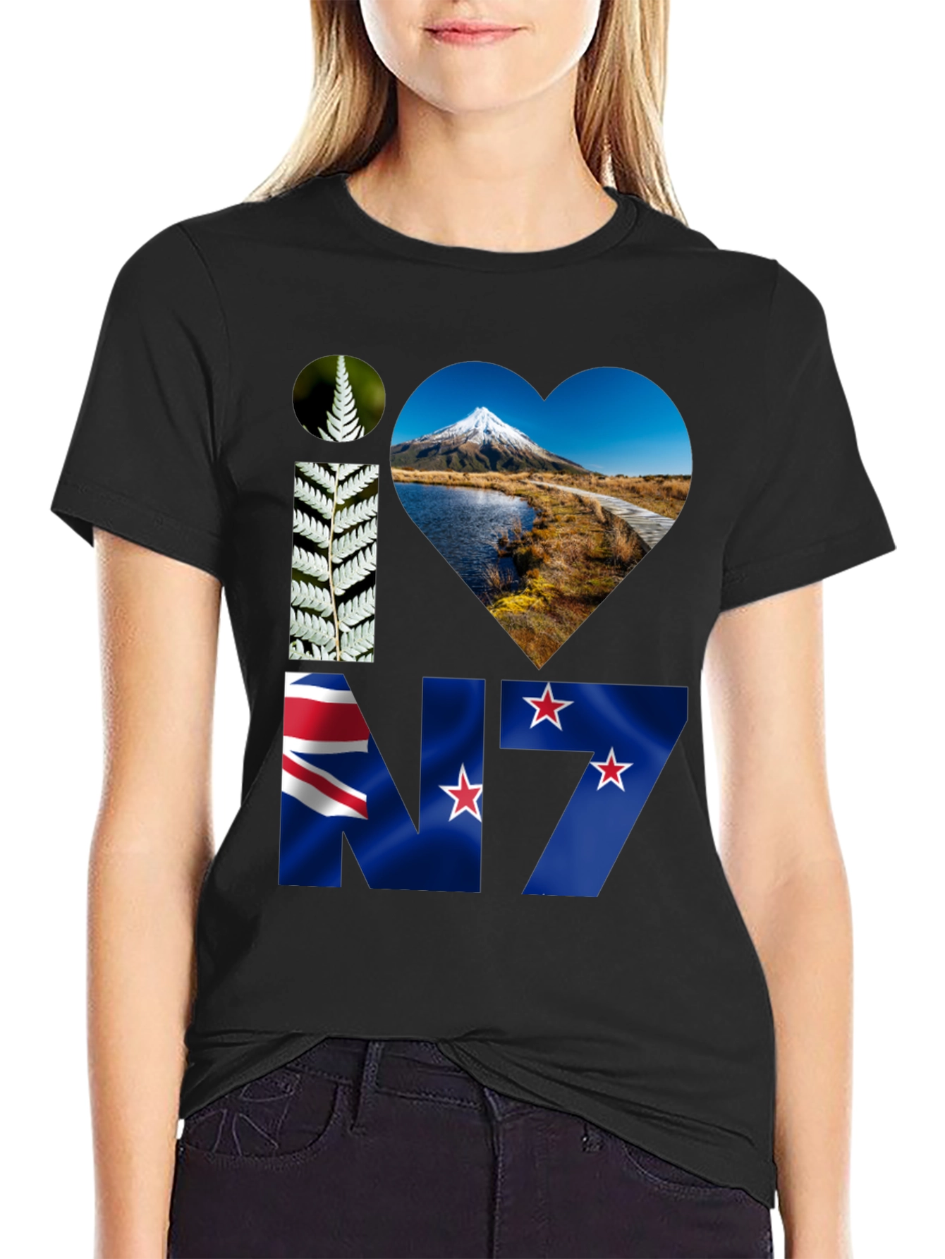 I Love New Zealand Graphic Tee