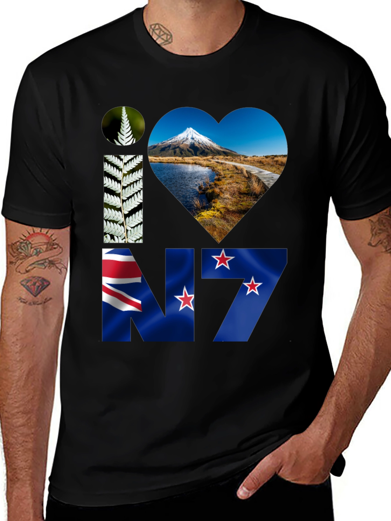I Love New Zealand Graphic Tee