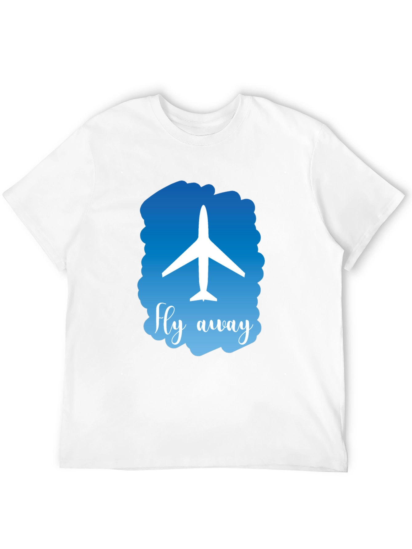 Fly Away Graphic T-Shirt - Airplane Design