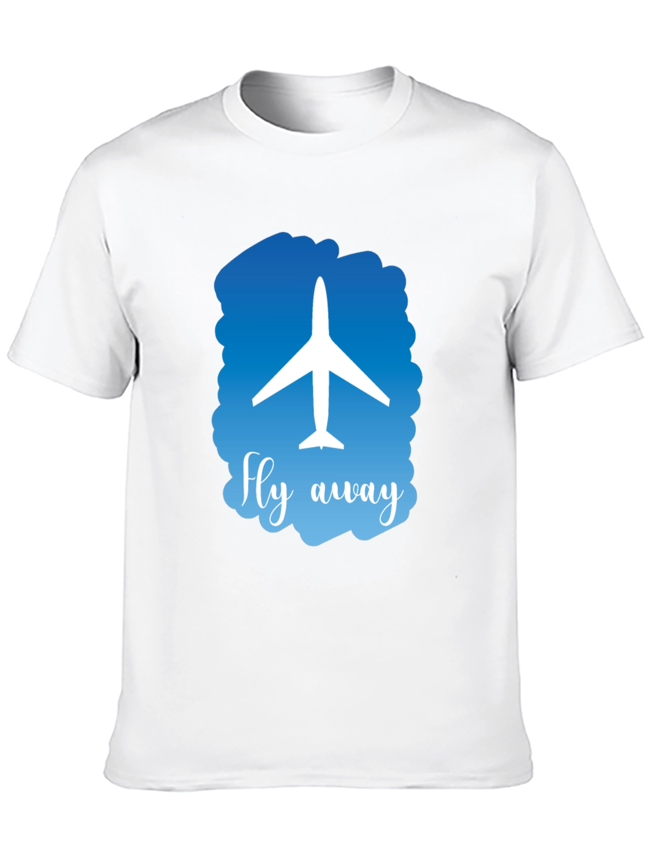 Fly Away Graphic T-Shirt - Airplane Design