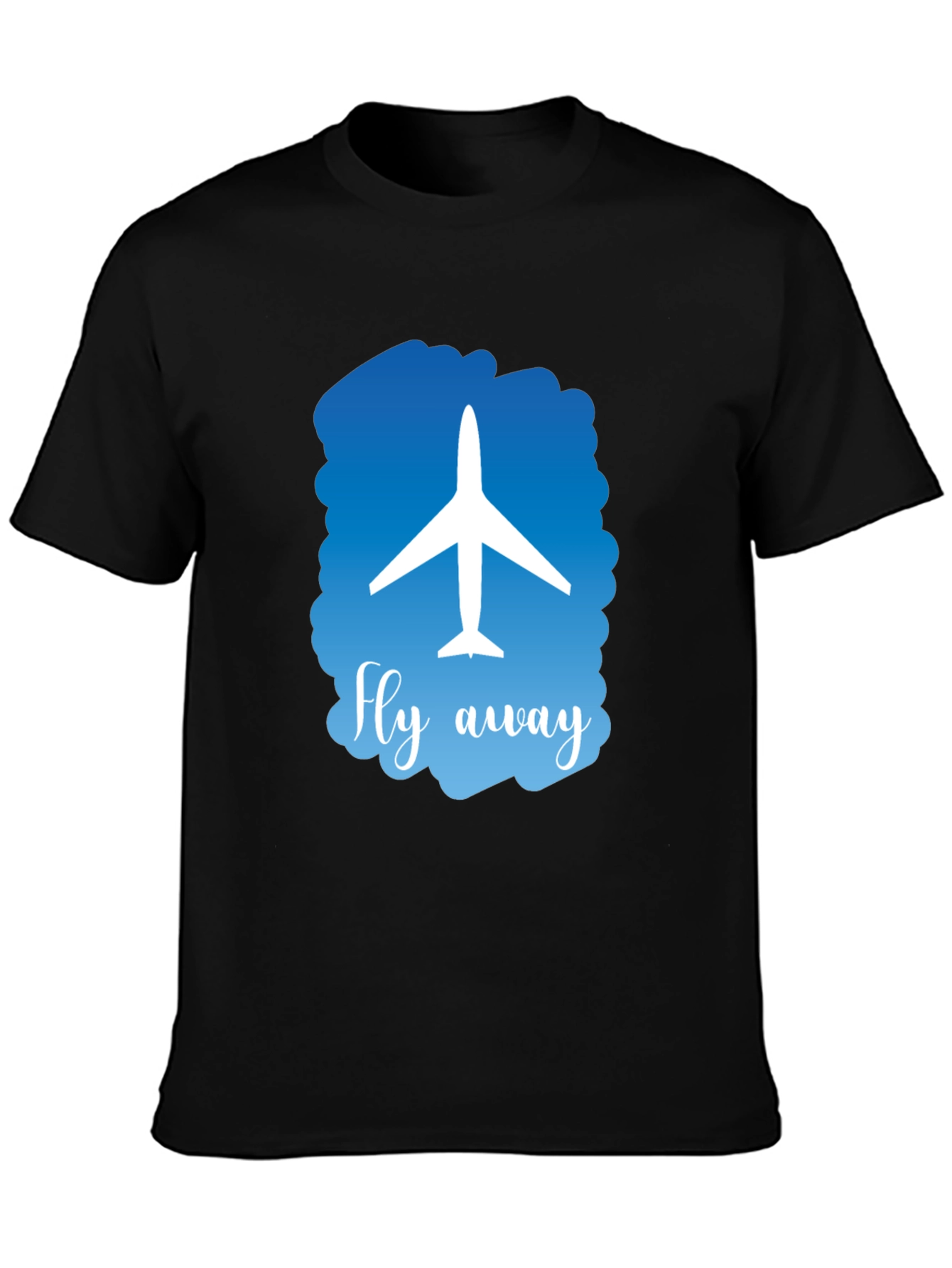 Fly Away Graphic T-Shirt - Airplane Design