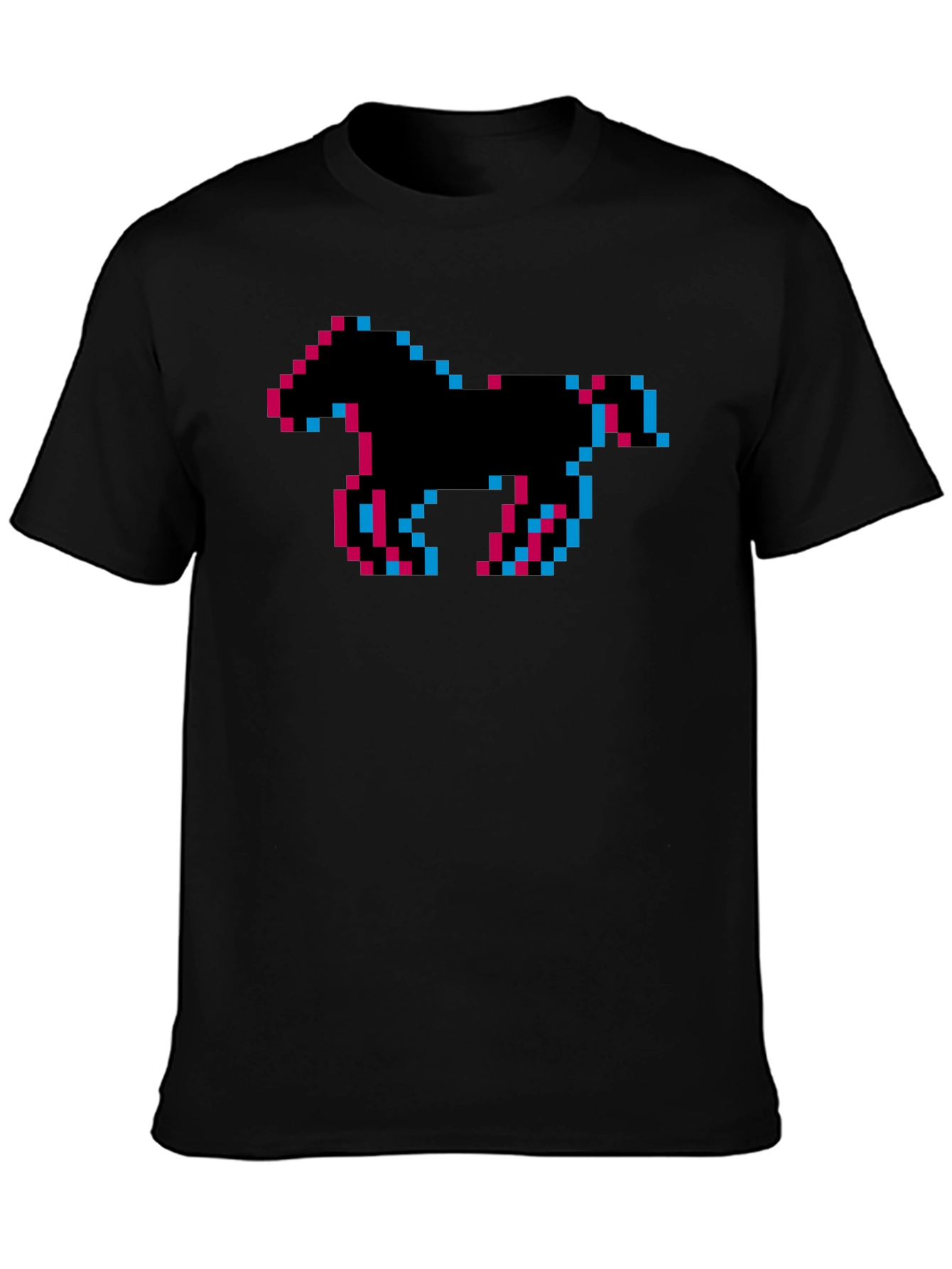 Pixel Horse Graphic Tee - Retro Gaming Shirt