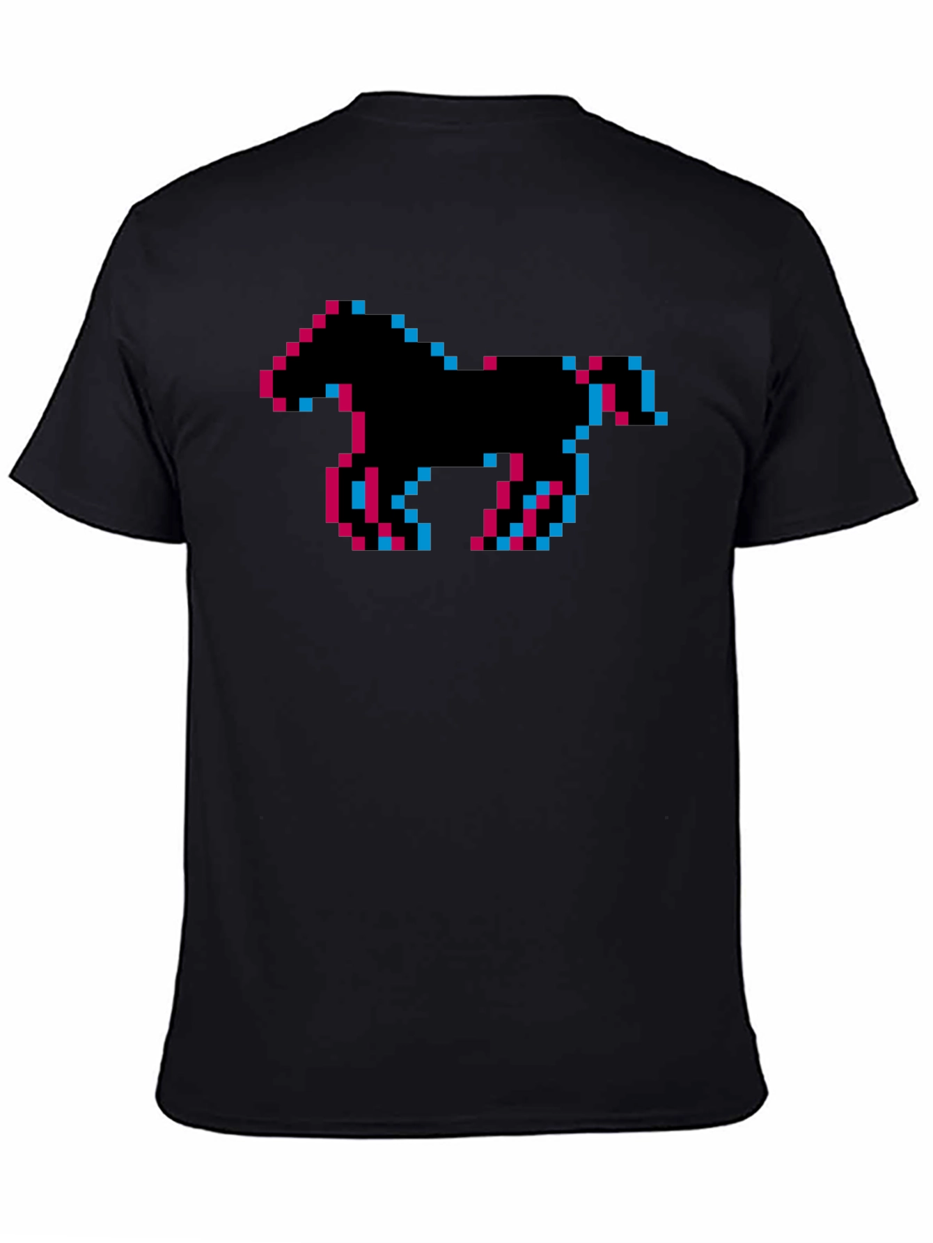 Pixel Horse Graphic Tee - Retro Gaming Shirt