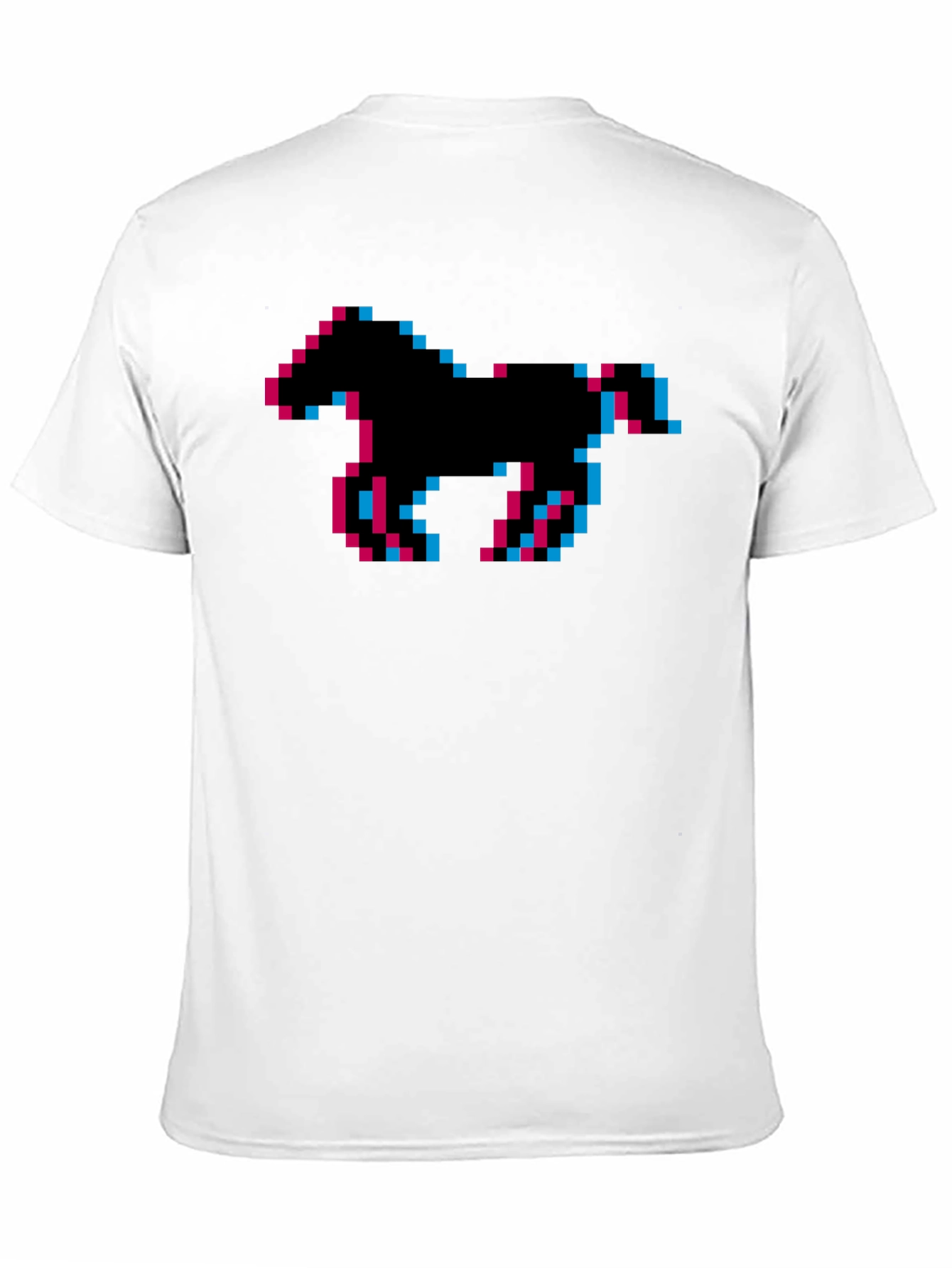 Pixel Horse Graphic Tee - Retro Gaming Shirt