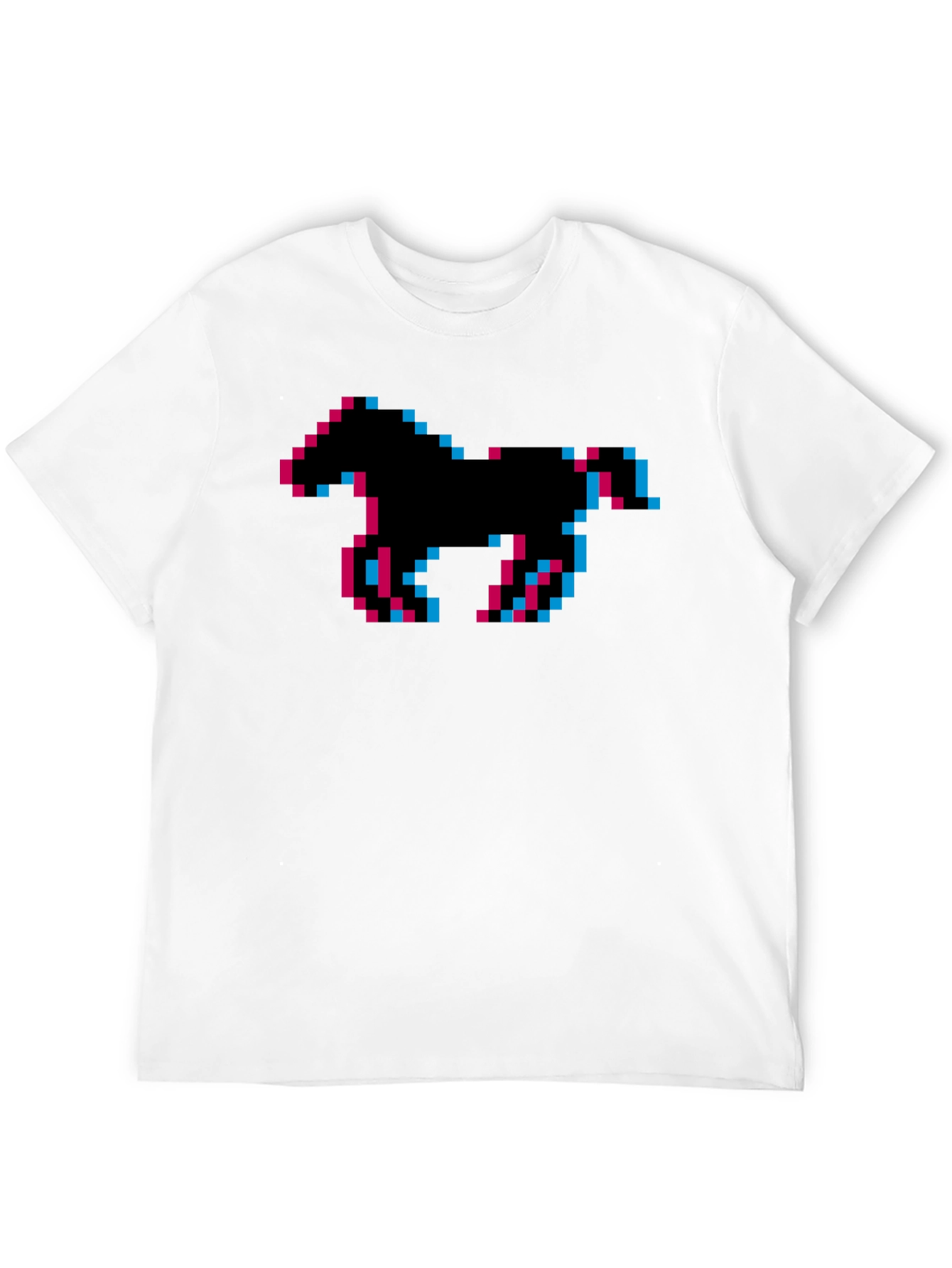 Pixel Horse Graphic Tee - Retro Gaming Shirt
