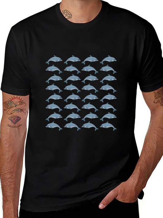 Dolphin Pattern T-Shirt
