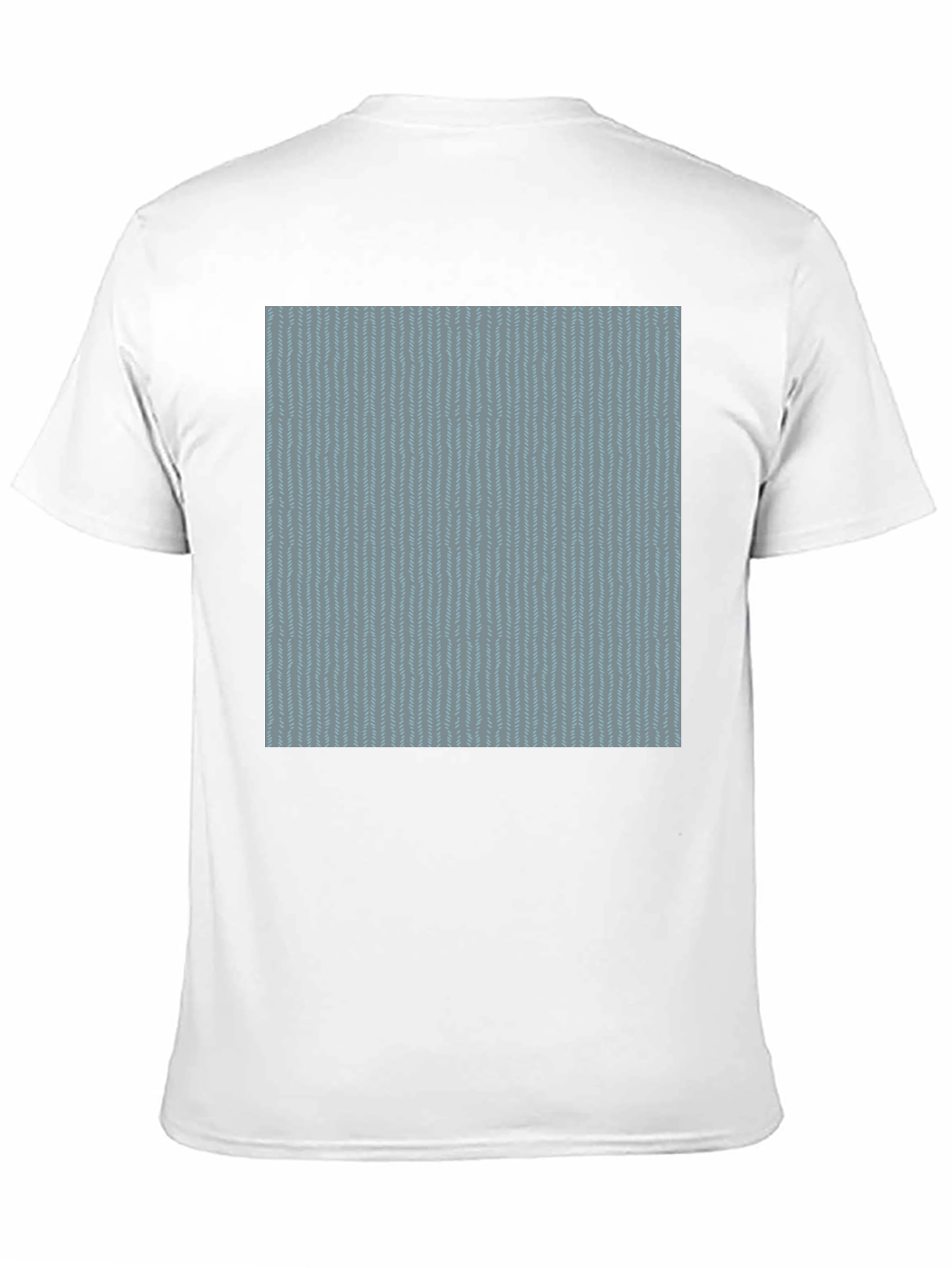 Cool Blue Pattern Black Tee
