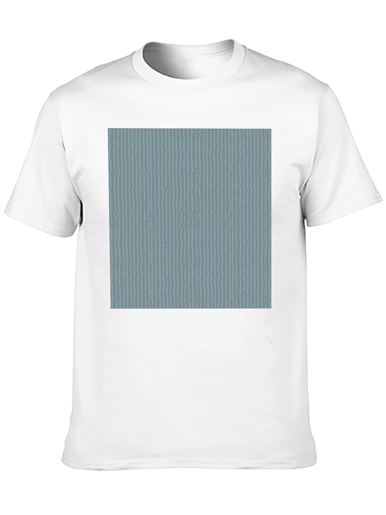 Cool Blue Pattern Black Tee