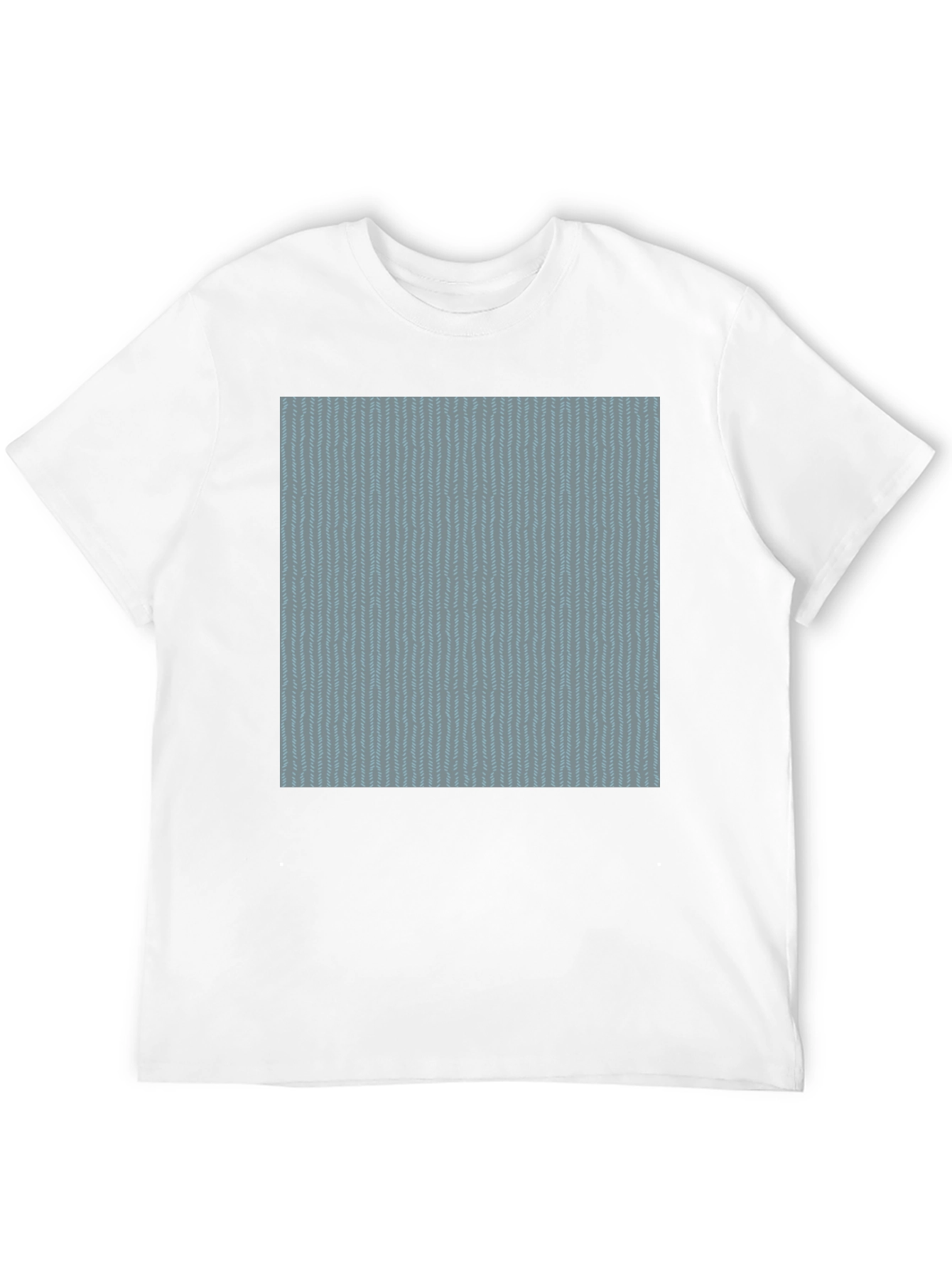 Cool Blue Pattern Black Tee